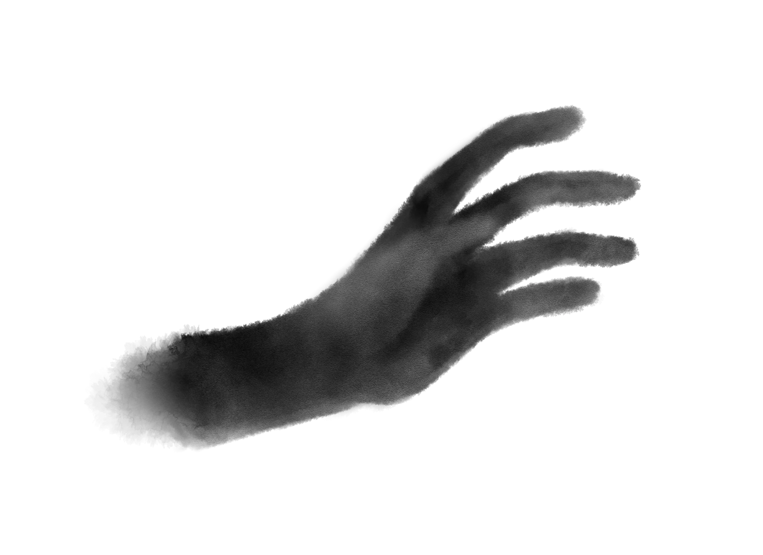 幽霊の手の夢：夢のなかで手や足だけの霊を見ることは、現実で誰かの助けを求めていることを暗示するモチーフである。